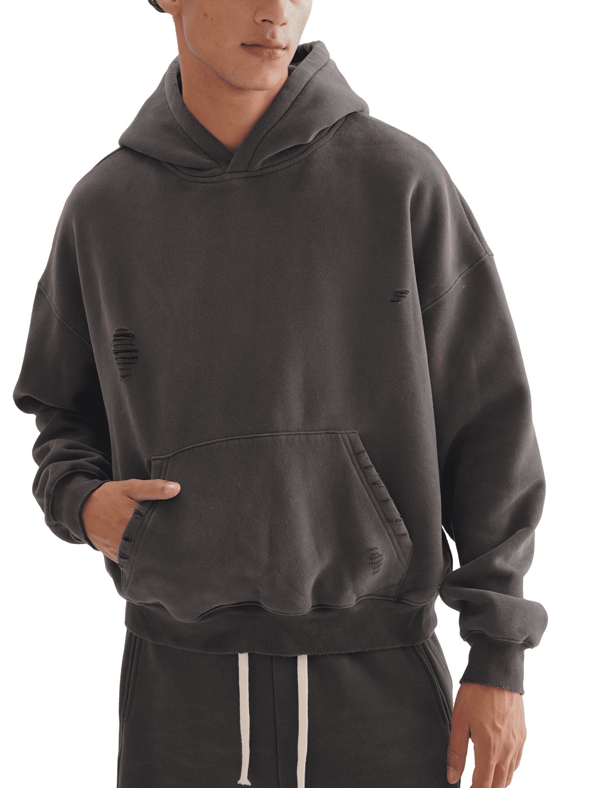Frayed Sunfade Boxy Hoodie