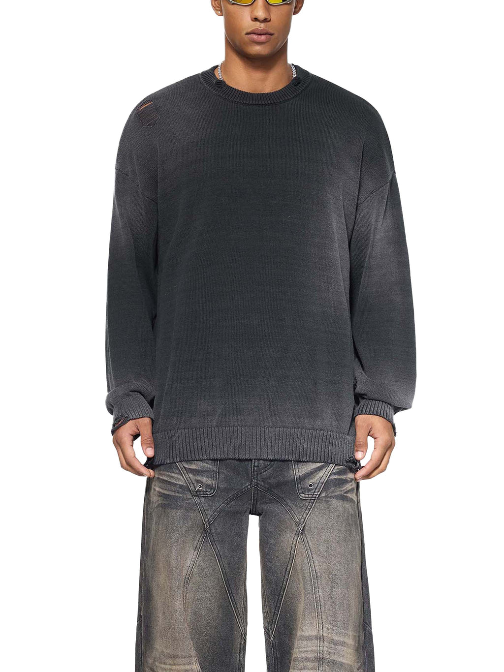 Sunfade Distressed Sweater